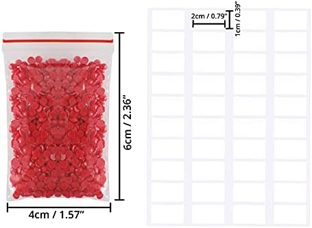 HANDI STITCH Diamond Painting Round Diamonds (60,000 Pack) - 60 Colours/1000 Pieces of each Colour - Self Seal Bags and Labels - Replacement Diamond Beads for Cross Stitch DIY, Crafts & Freestyle Art