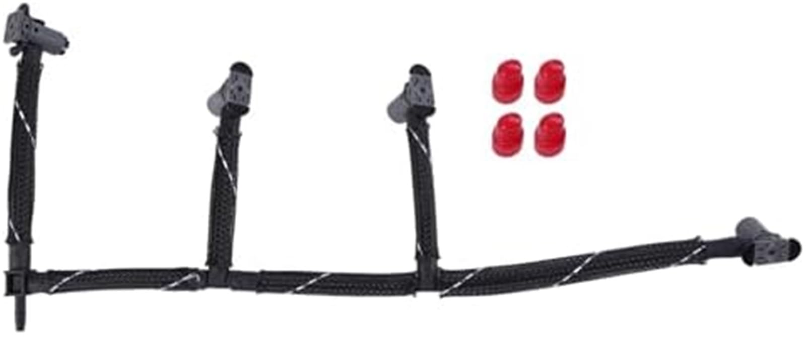 Tubo flessibile di ritorno dell'iniettore di carburante compatibile con Seat, 1.6TDI DGTE dal 2017 in poi. Sostituisce il tubo flessibile di ritorno dell'iniettore di carburante 04L130235B 04L13