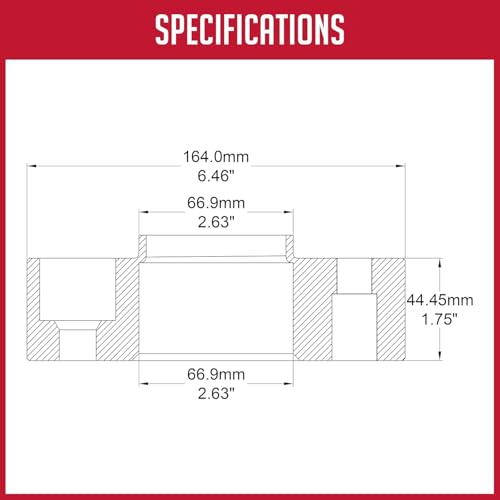 image for Wheel Accessories Parts 2 Pcs Hub Centric Wheel Spacers 6 on 120mm 6x1
