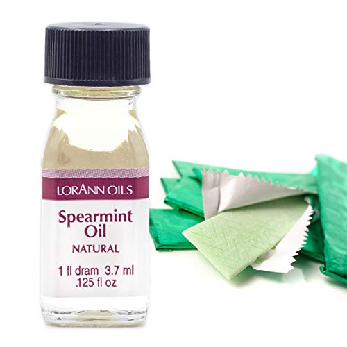Lorann Spearmint Oil Ss, Natural Flavor, 1 Dram Bottle (.0125 Fl Oz - 3.7Ml - 1 Teaspoon) #TOP1