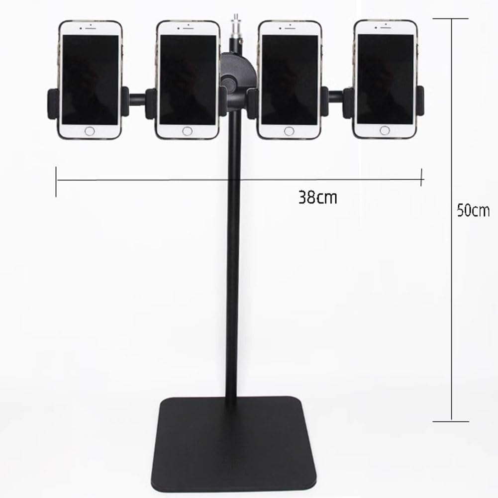 exproyzk Supporto per Il Controllo di Gruppo dei telefoni cellulari Supporto per Telefono Cellulare Regolabile Supporto per Telefono da Tavolo Portatile per videoconferenze, Live Streaming(4)