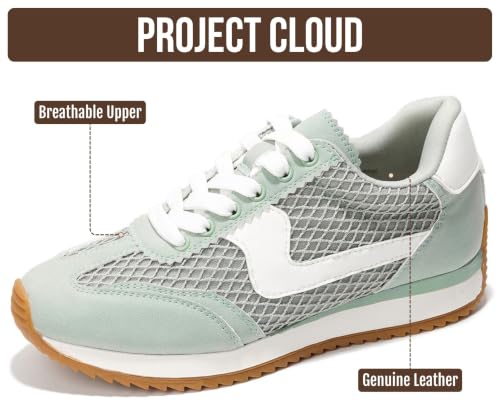Image of Project Cloud Lace-up Fashion Sneakers for Women Footwear 2026 (Madison) | Memory Foam Insole for Comfortability; Non-Slip Casual Ladies Shoes for Women Sneakers; Lightweight Lace-up Womens Shoes