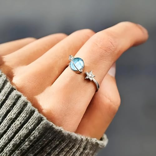 Bagues étoiles planète bleue parfaites pour illuminer vos soirées - 3