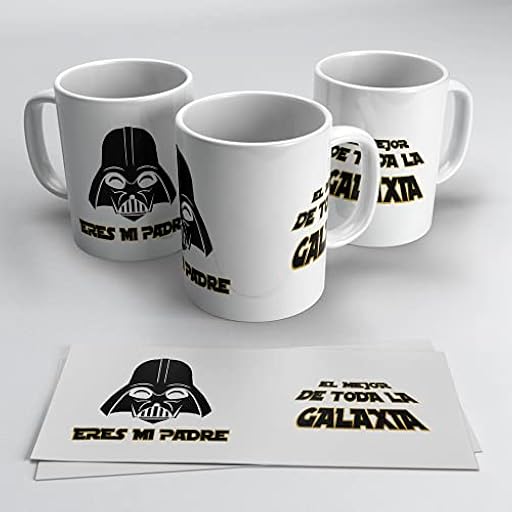 Taza regalo día del Padre - el mejor padre de la Galaxia StarWars - Regalo Original Papá - Cerámica 350ml | Ya disponible en tu tienda friki favorita! En mundofriki.es!
