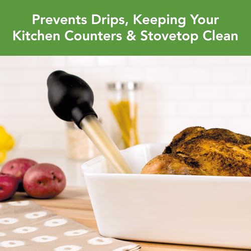 image for Tovolo Easy-to-Use, Angle Tipped, Dripless Baster for Turkey Roasting,