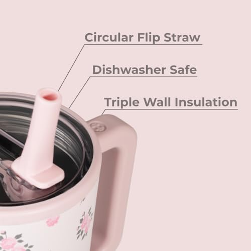 image for HydroJug Traveler - 32 oz Water Bottle with Handle & Flip Straw - Fits