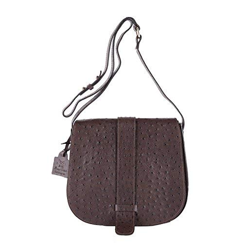 Sac à bandoulière Graziana cuir Brun ACACPE3000TESTDIMORO : maroquinerie tendance et durable