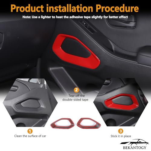 2PCS Inner Door Panel Cover Trim Compatible with Nissan Frontier 2022-2025 by Bekantogy - Used condition - Image 3