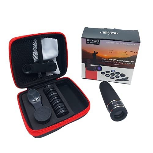 Kit Lente para Celular APEXEL 10X Acompanha Case Exclusivo!