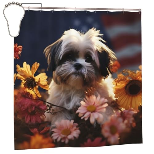 Rideau de douche Shih Tzu : la solution étanche anti-projections - 8