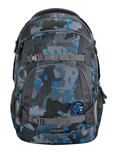 Coocazoo Schulrucksack Mate School Backpack Blue Craft grau