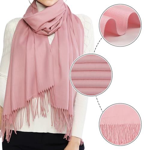 Image of RIIQIICHY Women's Fringe Shawl Wrap Pashmina Scarf for Wedding Evening