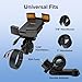 Pengxinhui Motorcycle Phone Mount,with USB Charger (QC3.0/PD3.0 Fast Charging),Built-in Retractable Type-C Data Cable,with Motorcycles and Electric Bicycles,Compatible with All Phones from 4.7-6.8