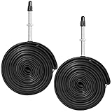 自転車チューブ 2本セット 700X23/32C 仏式バルブ48mm ブチル製 インナーチューブ ロードバイク・グラベルバイク用