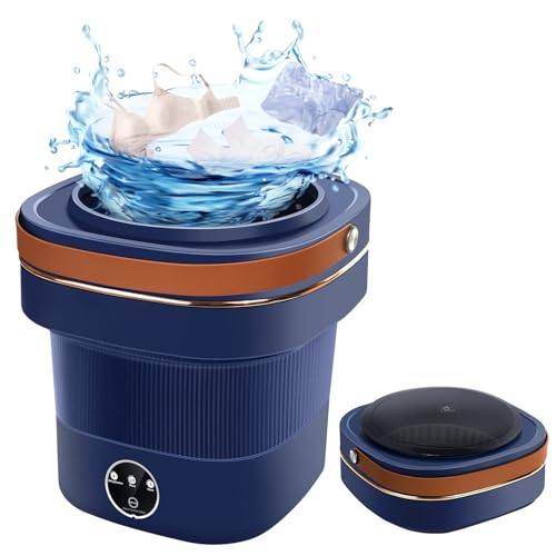 Image of Portable Washing Machine Mini Laundry Washer Small Folding Washer 9L Capacity for Apartment Traveling RV Camping Dorms,Foldable Washer Deep Cleaning for Underwear,Baby Clothes,Socks,Pet Clothes