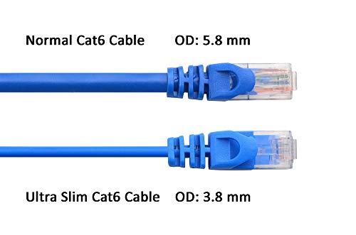 Cable Ethernet Cat6A 100 pies y Cable Cat6 50 pies miniatura 6