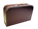  Koffer Pappe, braun, dunkelbraun, groß, 35cm, Pappkoffer