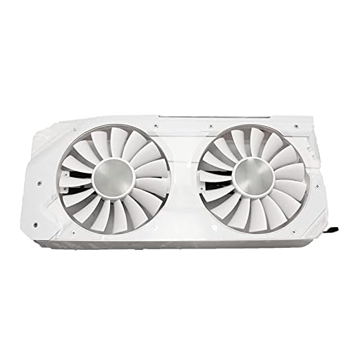 FD9015U12S 0.55A GTX1060 Kylfläkt för EMTEK Palit för GeForce GTX 1060 6GB HV Vit Monster-videokortkylare (Blade Color : White)