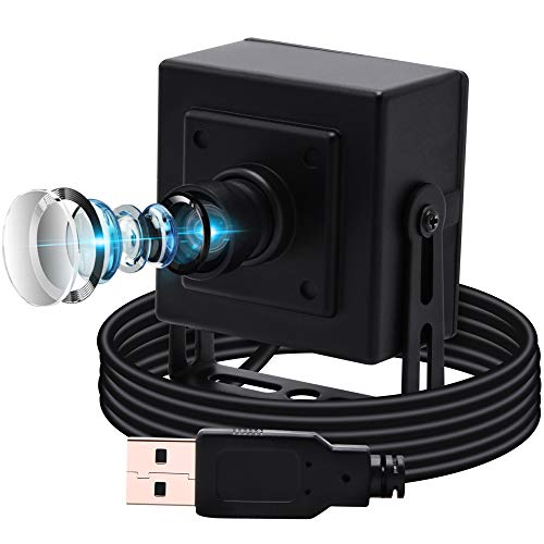 USB Camera 13MP 2880p@10fps USB Web Camera,Widescreen No Distortion Fixed Focus with Box Housing,Ultra HD Sony IMX214 Sensor Mini USB Camera,High Speed USB2.0 Camera Support Most OS,UVC Compliant