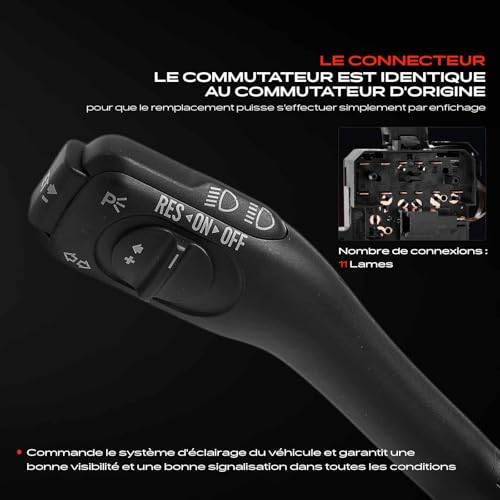Interrupteur de colonne de direction 8L0953513J01C commodo pour Passat 3B3 - 5