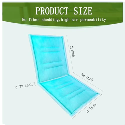 Image of AUC Paint Booth Tacky Intake Filter 20 inch x 48 inch (8 /case),Internal Wire Frame