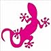 JINTORA Autocollant - Autocollant de Voiture - Lézard - 93x88mm - JDM - Die Cut - Voiture - vitre - Ordinateur Portable - fenêtre- Rose