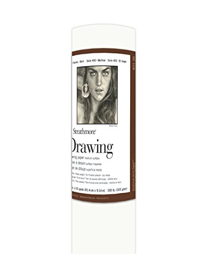 Papel de dibujo Strathmore 400 en rollo blanco de 36 pulgadas libre de arrugas 2