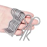 Lyxheth 8PCS Heavy Duty Hitch Pins Clip, Trailer Hitch Pins, R Clips Hitches Pins Clips, Universal Car Accessories Heavy Duty Cotter Pin Compatible with Lawn Trailer Tractors Mower Carts Truck
