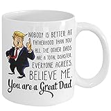 Coffee Mug for Dad,Donald Trump Gifts Funny Coffee Mug for Dad, Gag Christmas Gifts for Bonus Dad...
