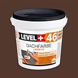 Dachfarbe 1,5kg Sockelfarbe Dachlack Dachsanierung flexibler Polymermembran hochdeckend wetterbeständig Braun RM46