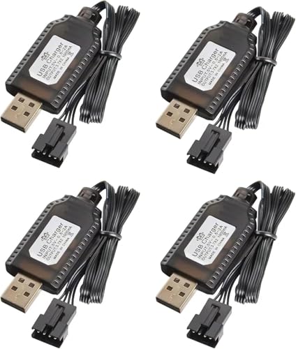 Chargeur USB avec protection surcharge pour batterie LiPo 7.4V 2S et connecteur SM 4 broches