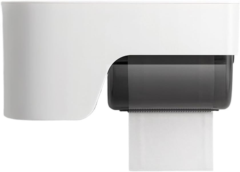 Toilet Paper Holder Waterproof Tissue Storage Box High Wall Mount Roll Organizer Home Bathroom