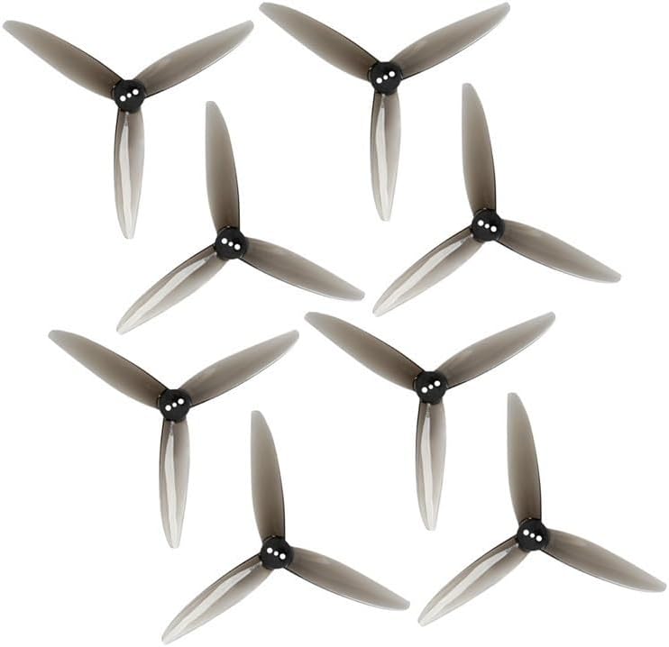 Eight ETLIN T4024 3-blade PC propellers arranged in a grid, showing a full set of propellers.