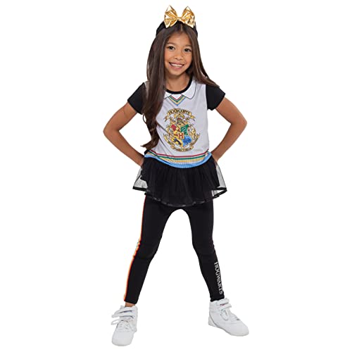 Harry Potter Gryffindor Hufflepuff Ravenclaw Big Girls Cosplay T-Shirt Dress Leggings And Headband Outfit Hogwarts 14-16 #TOP1