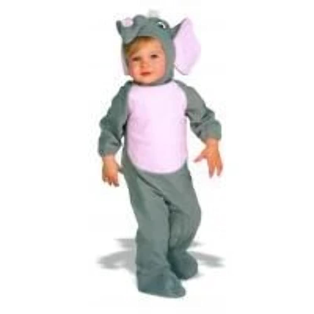 Rubies Disfraz Elefante para niños y niñas, Jumpsuit con capucha y cola