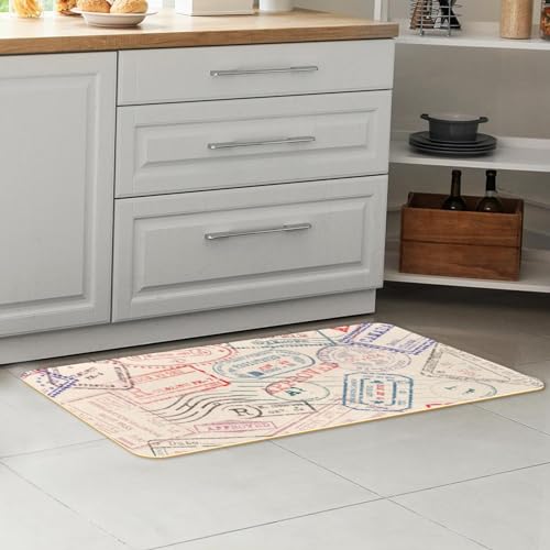 Tapis de cuisine voyage lot de 2 absorbants et antidérapants - 7