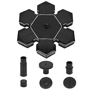 5 Shapes Powered Fountain Birdbath Waterpomp drijvende tuin Decoratieve Fountain Nozzle Pool Ponds fuentes de jardin Accessoires voor fonteinfonteinen in de tuin (Color : Shape D)