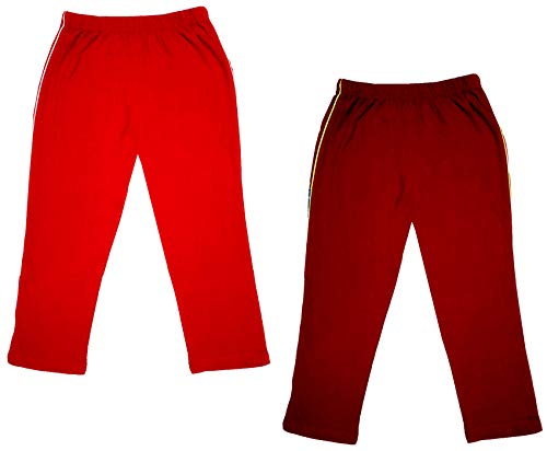 Image of IndiWeaves Girls Super Soft Cotton Solid 3 4th Leggings /Capris (Multicolor53,) Pack of 2