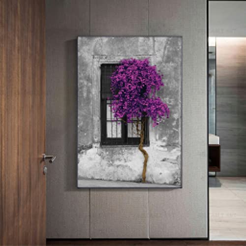 Toile Peinture Arbre sans cadre pour habiller facilement un mur vide