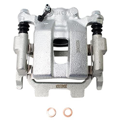 Image of TRQ Front and Rear Brake Caliper Set Zinc Coated Brackets Compatible with 2014-2018 Infiniti Q50 2017-2018 Q60
