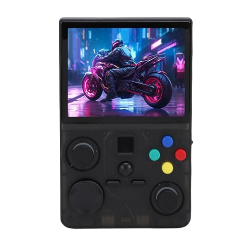 Omquot Consola de Juegos Portátil, Pantalla HD de 3,5 Pulgadas, Código Abierto, WiFi, Consola de Videojuegos Retro para (128G)