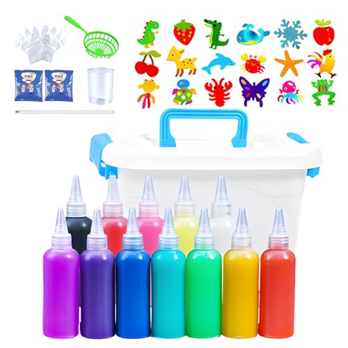 Kit Elfes Magiques Gel D’Eau Phosphorescent - 12 Créatures + Perles Sensoriel - Jouet Enfant 3+