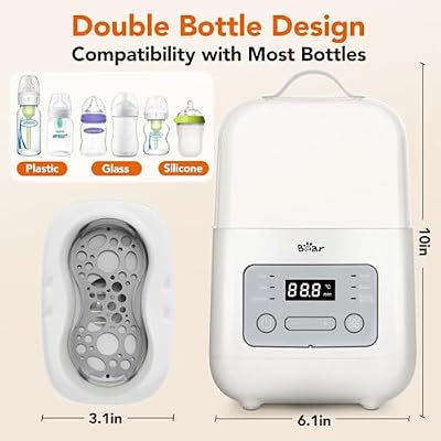 Bear Baby Bottle Warmer and Double Bottle Heater