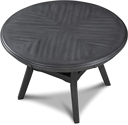 New Classic Furniture Gia 5-Piece Round Dining Set With 1 Dining Table And 4 Chairs, 47-Inch, Gray #TOP2