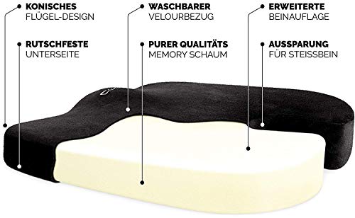 Cush Comfort Cuscino Antiscivolo in Memory Foam