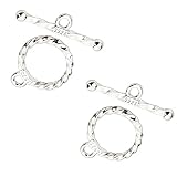 S925 Toggle Clasps for Jewelry Making OT Clasp Bracelet Clasps and Closures,925 Sterling Silver Neck