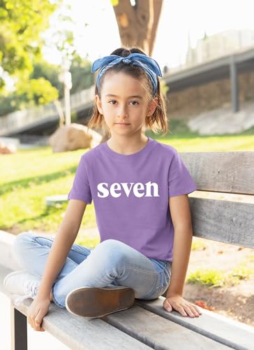 7th Birthday Shirt Girls 7 Years Old Seven Outfit Seventh Tshirt Gift Girls top 74