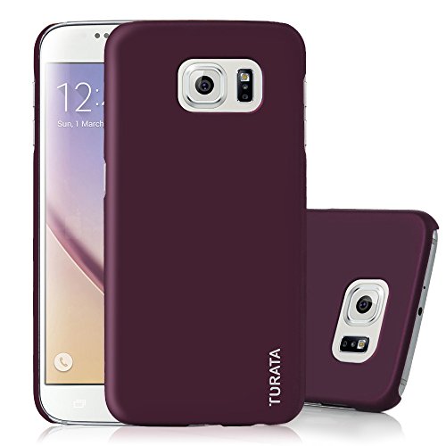S6 Case, Galaxy S6 Case - TURATA [Slim Fit] Premium Coated Non Slip Surface [Purple] Four Layer Paint Designed Hard Case for Samsung Galaxy S6 G9200 - Purple