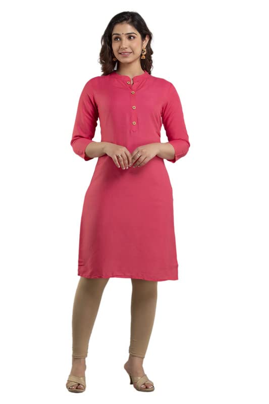 VIRAT Enterprises Women Kurta Sets Women's Rayon Printed Kurti Set Solid Kurta 17