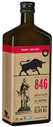 Amazon Com Origin 846 Unfiltered Organic Extra Virgin Olive Oil Decanted First Cold Press Single Source No Sediments Dark Plastic Bottle High Polyphenol Non Gmo Kosher For Passover Allergen Free 28 6 Fl Oz